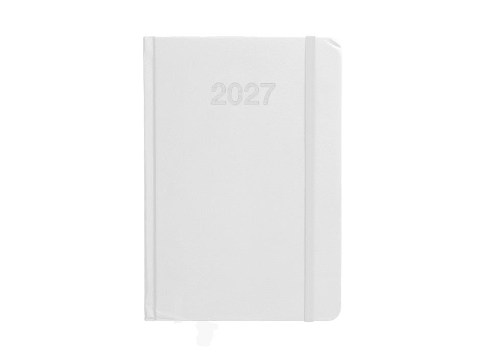 Agenda giornaliera 2027, copertina rigida in cartoncino laminato Gheddi