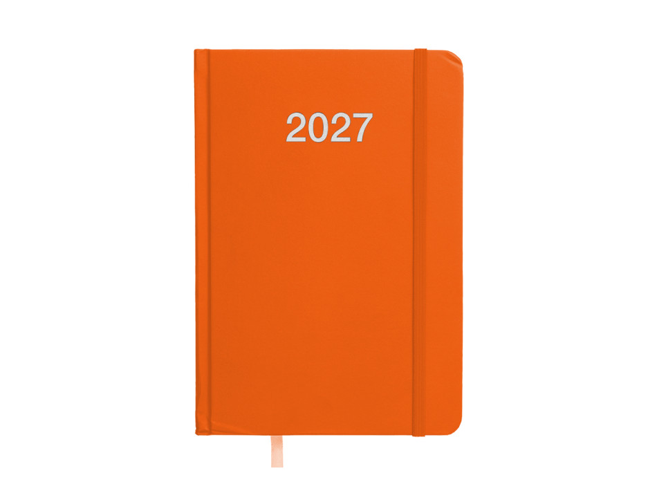 Agenda giornaliera 2027, copertina rigida in cartoncino laminato Gheddi