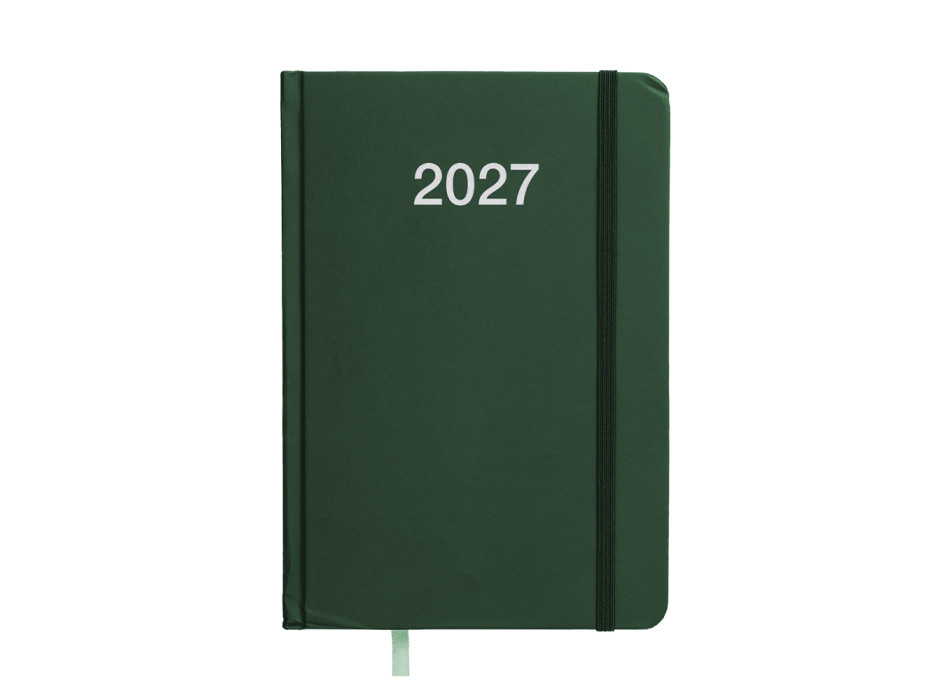 Agenda giornaliera 2027, copertina rigida in cartoncino laminato Gheddi