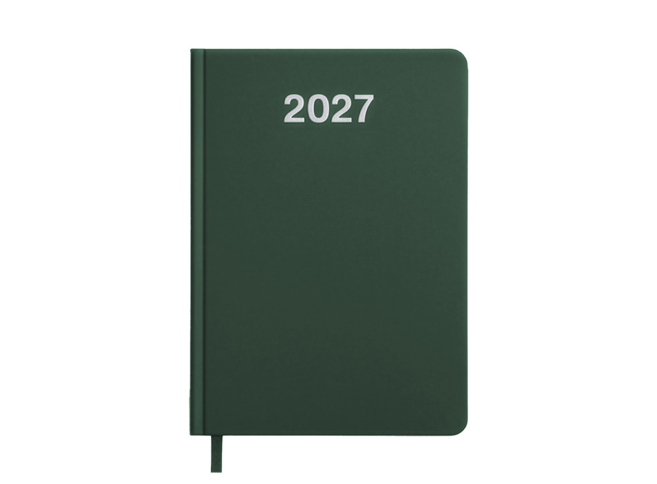 Agenda giornaliera 2027. Copertina rigida in cartoncino laminato opaco Gheddi