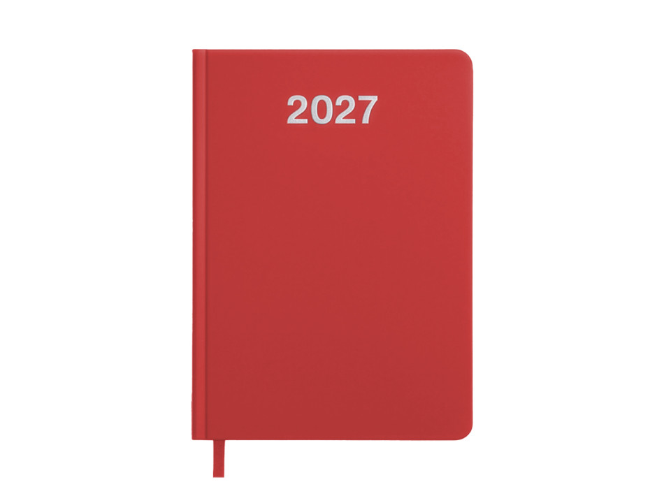 Agenda giornaliera 2027. Copertina rigida in cartoncino laminato opaco Gheddi