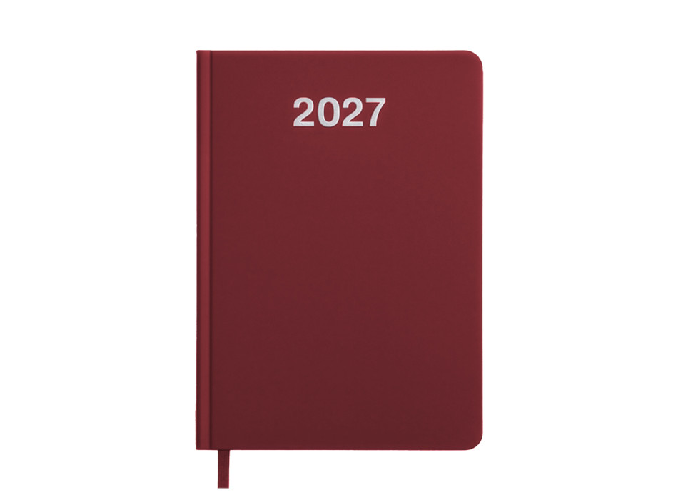 Agenda giornaliera 2027. Copertina rigida in cartoncino laminato opaco Gheddi