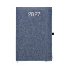 Agenda giornaliera 2027, copertina rigida in PET riciclato con effetto mélange Gheddi