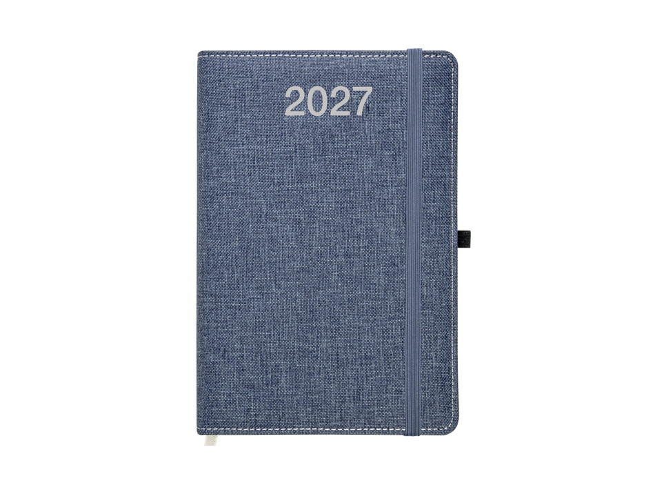 Agenda giornaliera 2027, copertina rigida in PET riciclato con effetto mélange Gheddi
