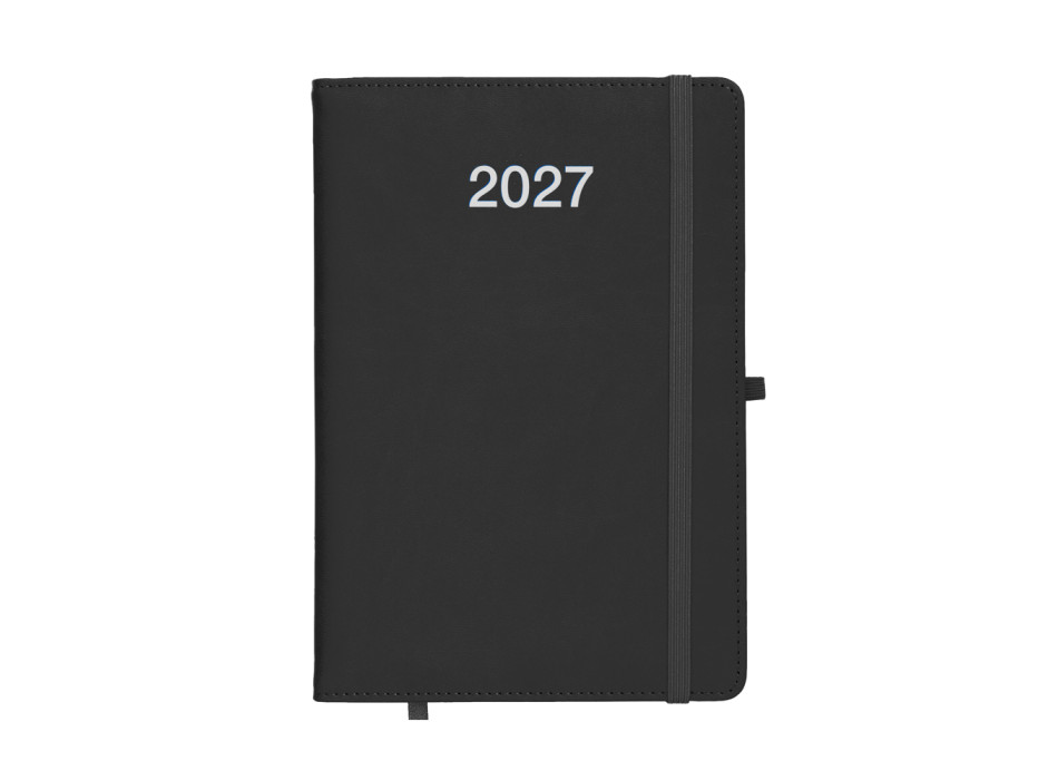 Agenda giornaliera 2027, copertina rigida in PU termovirante con impuntura perimetrale Gheddi