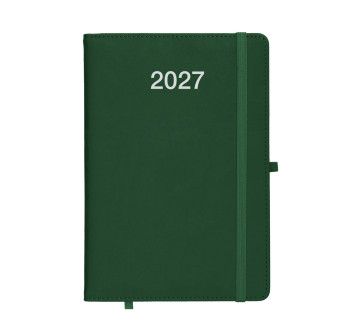Agenda giornaliera 2027, copertina rigida in PU termovirante con impuntura perimetrale Gheddi