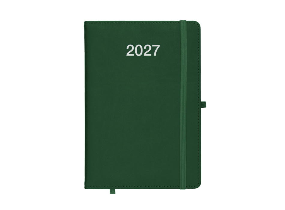Agenda giornaliera 2027, copertina rigida in PU termovirante con impuntura perimetrale Gheddi