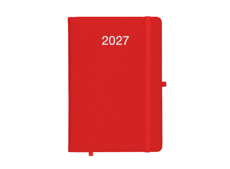 Agenda giornaliera 2027, copertina rigida in PU termovirante con impuntura perimetrale Gheddi
