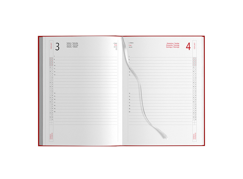 Agenda Giornaliera Gommata 404 Pagine Gheddi