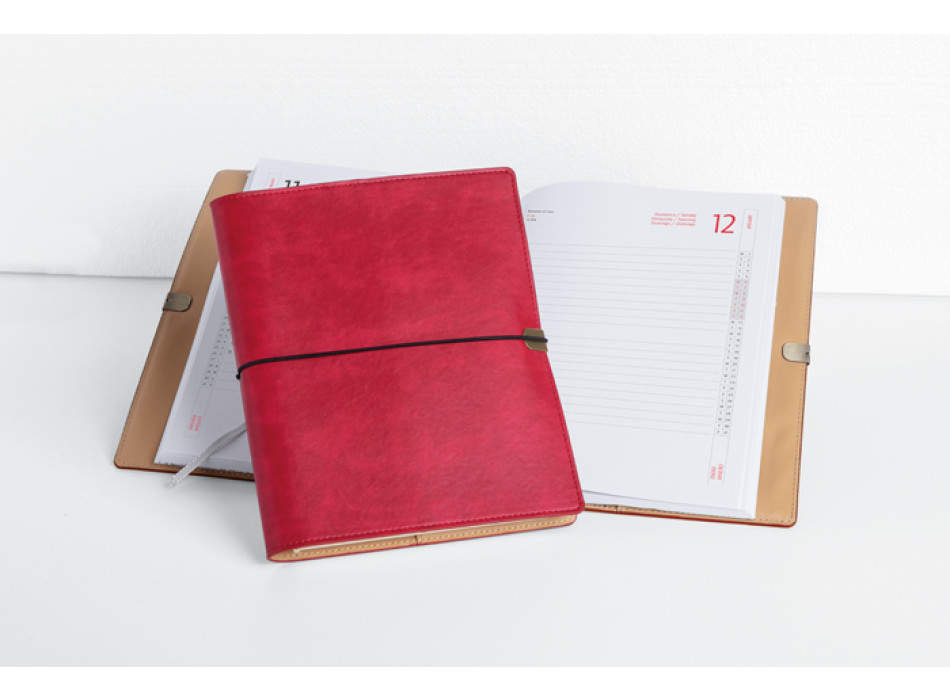 Agenda Portafoglio 17x24 cm 400 Pagine Chiusura a Elastico