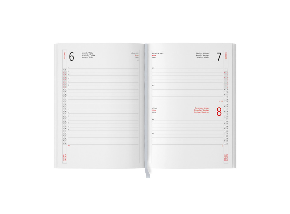 Agenda Portafoglio 324 Pagine Chiusura con Elastico