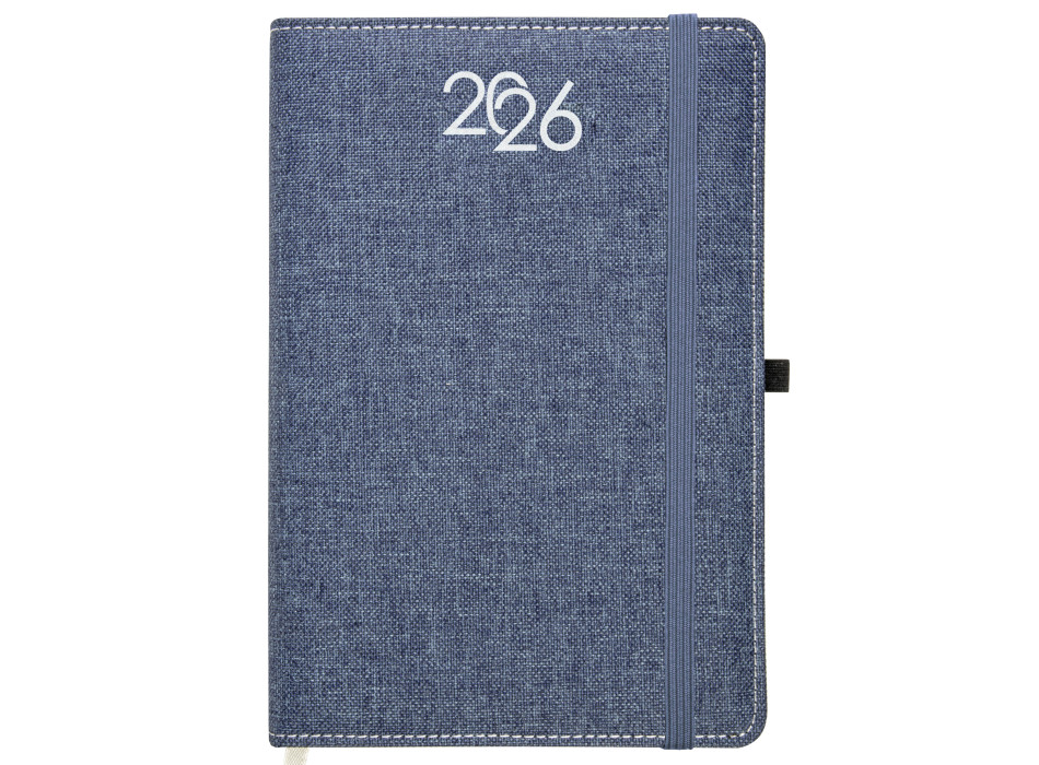 Agenda settimanale 2026, copertina rigida in PET riciclato con effetto mélange