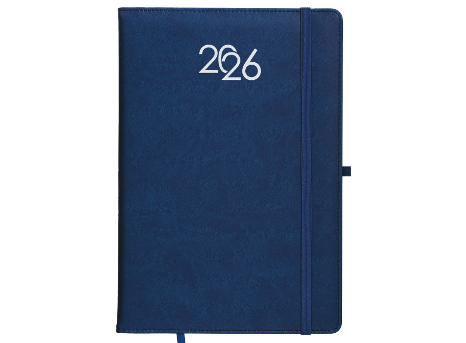 Agenda settimanale 2026, copertina rigida in PU termovirante con impuntura perimetrale