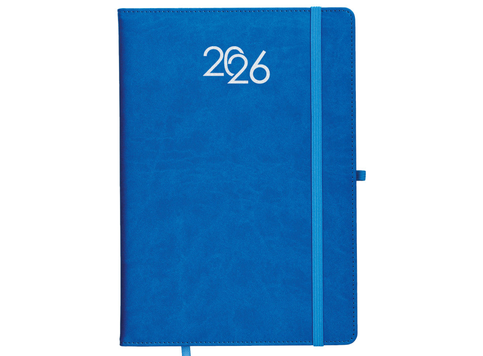 Agenda settimanale 2026, copertina rigida in PU termovirante con impuntura perimetrale