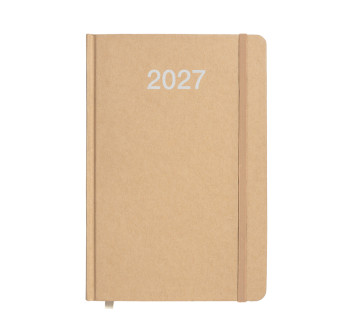 Agenda settimanale 2027 con copertina rigida in cartoncino Gheddi
