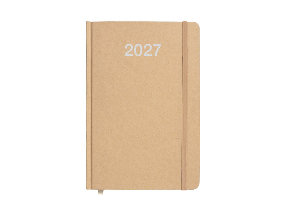 Agenda settimanale 2027 con copertina rigida in cartoncino Gheddi