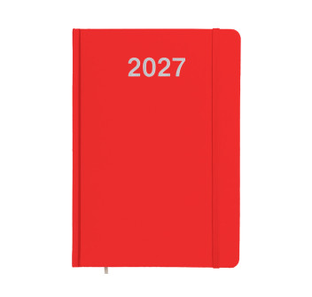 Agenda settimanale 2027, copertina rigida in cartoncino laminato Gheddi