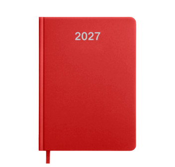 Agenda settimanale 2027. Copertina rigida in cartoncino laminato opaco. Gheddi