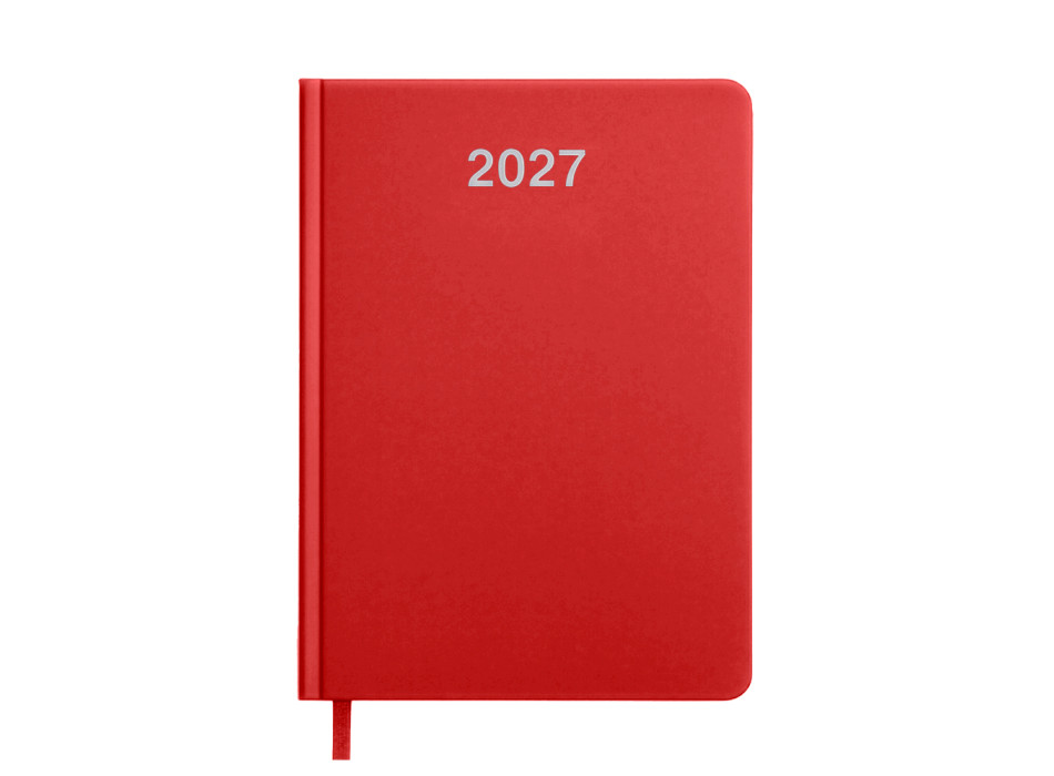 Agenda settimanale 2027. Copertina rigida in cartoncino laminato opaco. Gheddi