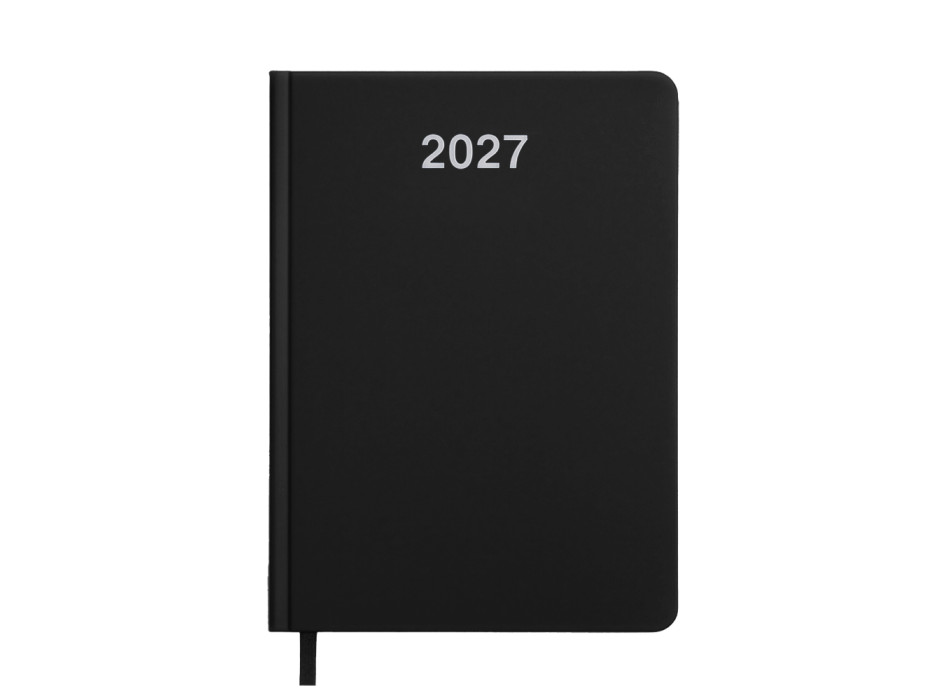 Agenda settimanale 2027. Copertina rigida in cartoncino laminato opaco. Gheddi