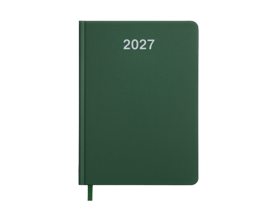 Agenda settimanale 2027. Copertina rigida in cartoncino laminato opaco. Gheddi