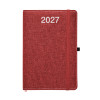 Agenda settimanale 2027, copertina rigida in PET riciclato con effetto mélange Gheddi