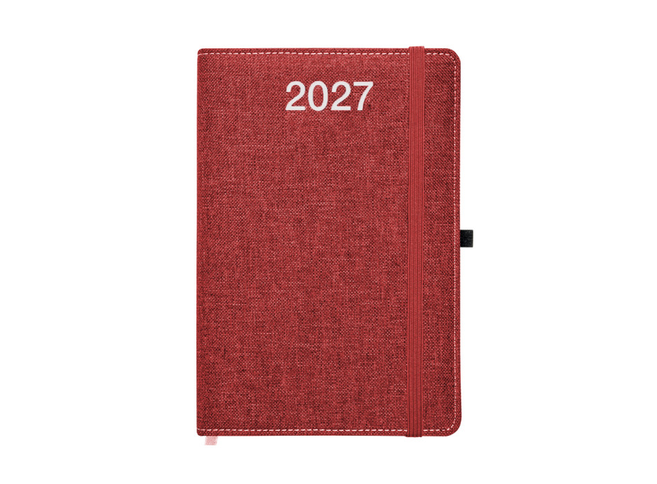 Agenda settimanale 2027, copertina rigida in PET riciclato con effetto mélange Gheddi