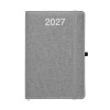 Agenda settimanale 2027, copertina rigida in PET riciclato con effetto mélange Gheddi