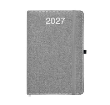 Agenda settimanale 2027, copertina rigida in PET riciclato con effetto mélange Gheddi