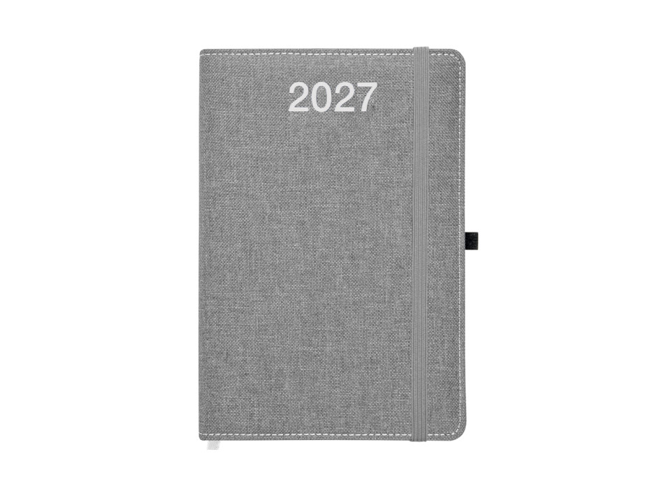Agenda settimanale 2027, copertina rigida in PET riciclato con effetto mélange Gheddi