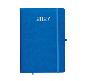 Agenda settimanale 2027, copertina rigida in PU termovirante con impuntura perimetrale Gheddi