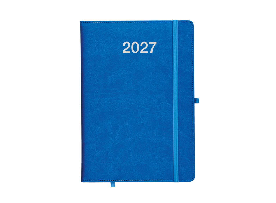 Agenda settimanale 2027, copertina rigida in PU termovirante con impuntura perimetrale Gheddi