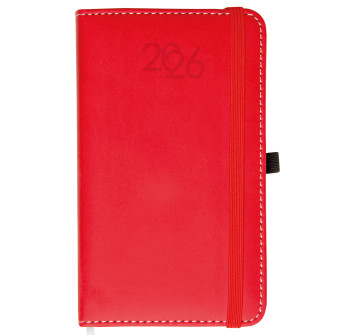 Agenda tascabile giornaliera 2026, copertina rigida in PU termovirante con impuntura