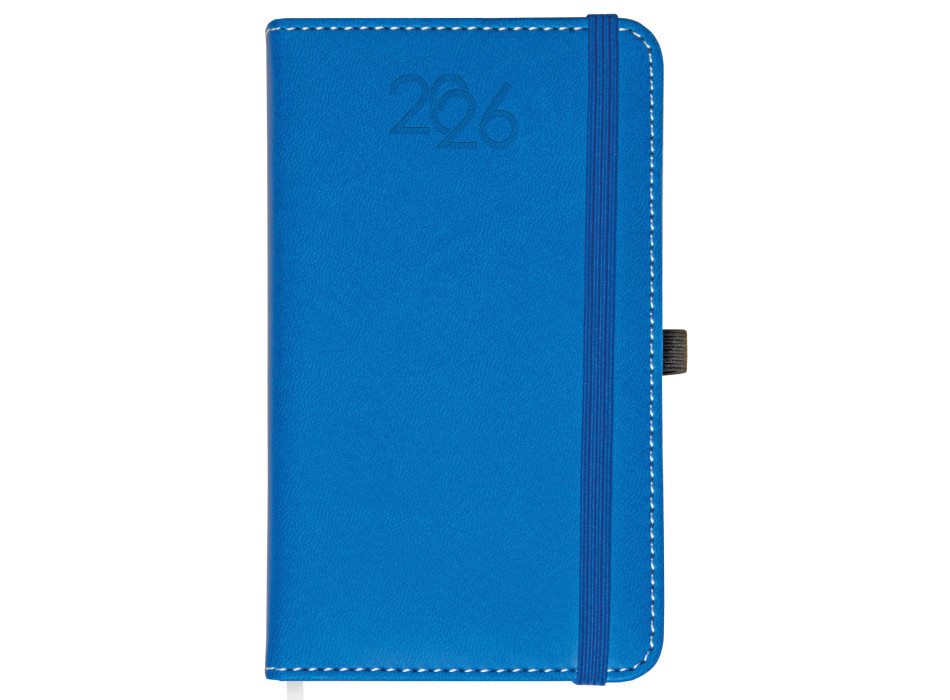 Agenda tascabile giornaliera 2026, copertina rigida in PU termovirante con impuntura