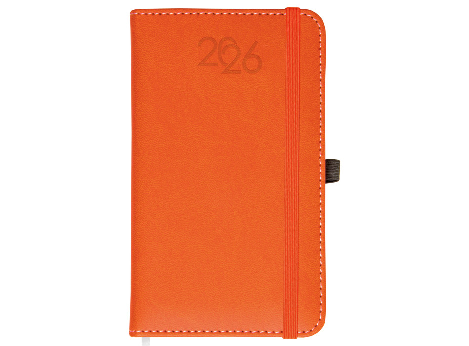 Agenda tascabile giornaliera 2026, copertina rigida in PU termovirante con impuntura