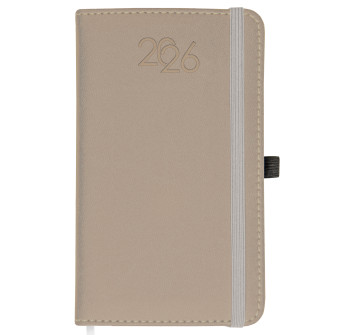 Agenda tascabile giornaliera 2026, copertina rigida in PU termovirante con impuntura