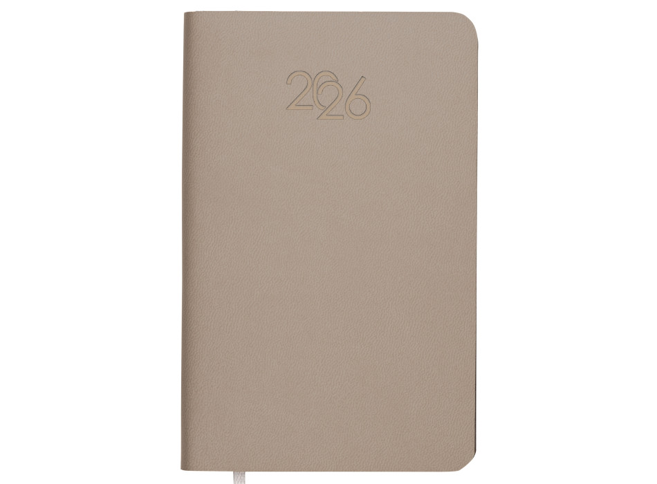 Agenda tascabile settimanale 2026 con copertina flessibile in PU termovirante