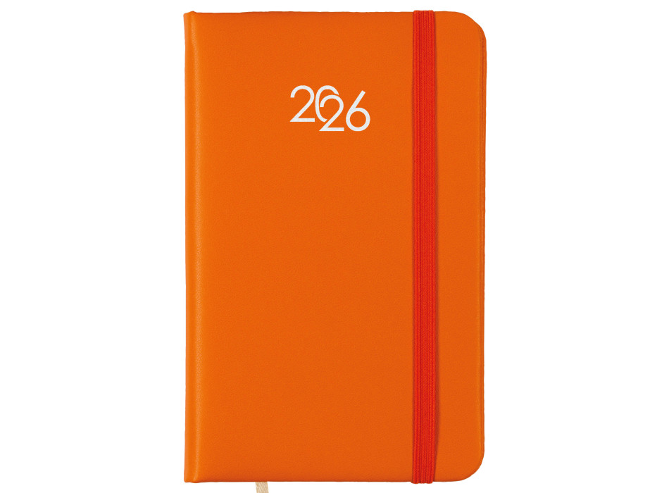 Agenda tascabile settimanale 2026 con copertina rigida in PU