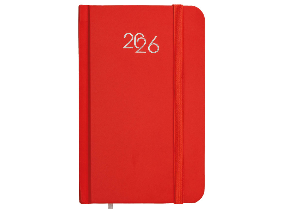 Agenda tascabile settimanale 2026, copertina rigida in cartoncino laminato