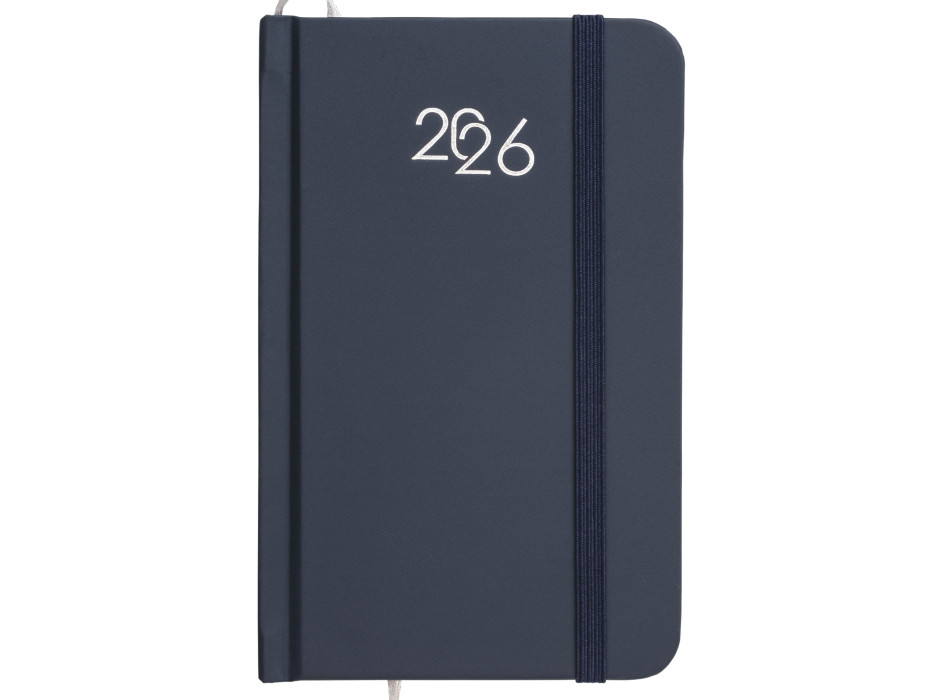 Agenda tascabile settimanale 2026, copertina rigida in cartoncino laminato
