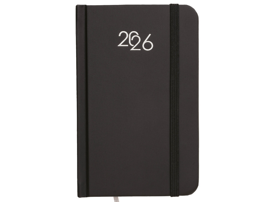 Agenda tascabile settimanale 2026, copertina rigida in cartoncino laminato