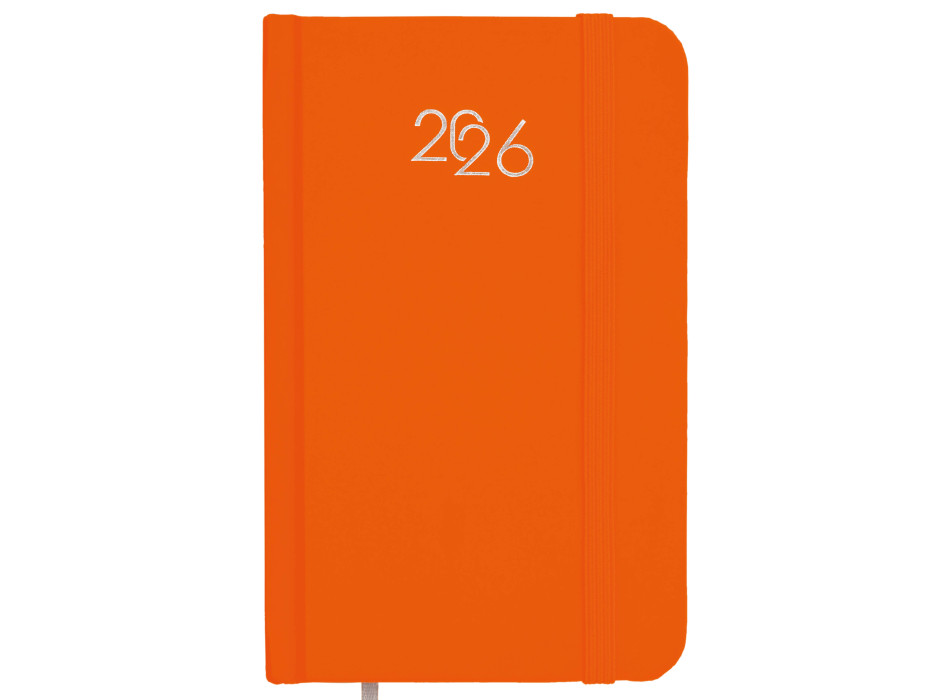 Agenda tascabile settimanale 2026, copertina rigida in cartoncino laminato
