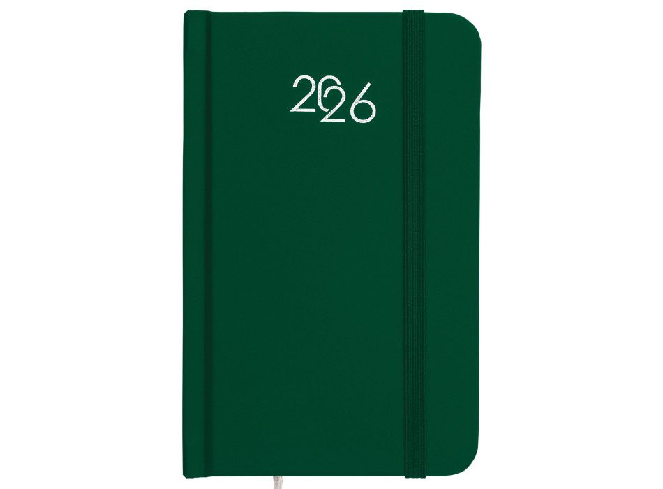 Agenda tascabile settimanale 2026, copertina rigida in cartoncino laminato