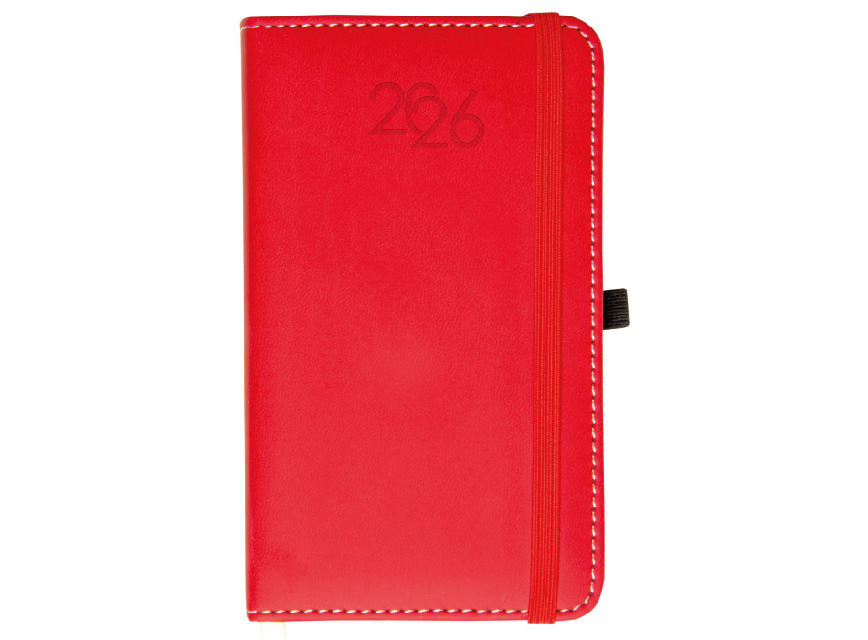 Agenda tascabile settimanale 2026, copertina rigida in PU termovirante con impuntura