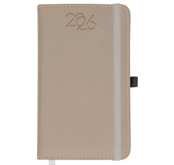 Agenda tascabile settimanale 2026, copertina rigida in PU termovirante con impuntura