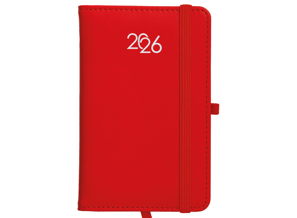 Agenda tascabile settimanale 2026, copertina rigida in PU termovirante con impuntura