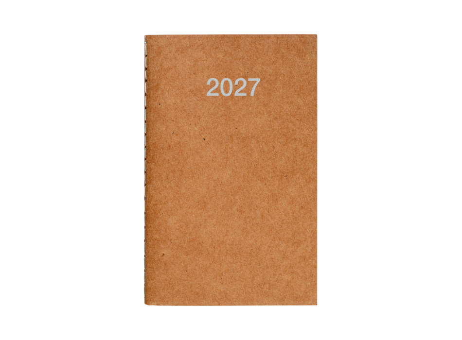 Agenda tascabile settimanale 2027 con copertina flessibile in cartoncino Gheddi