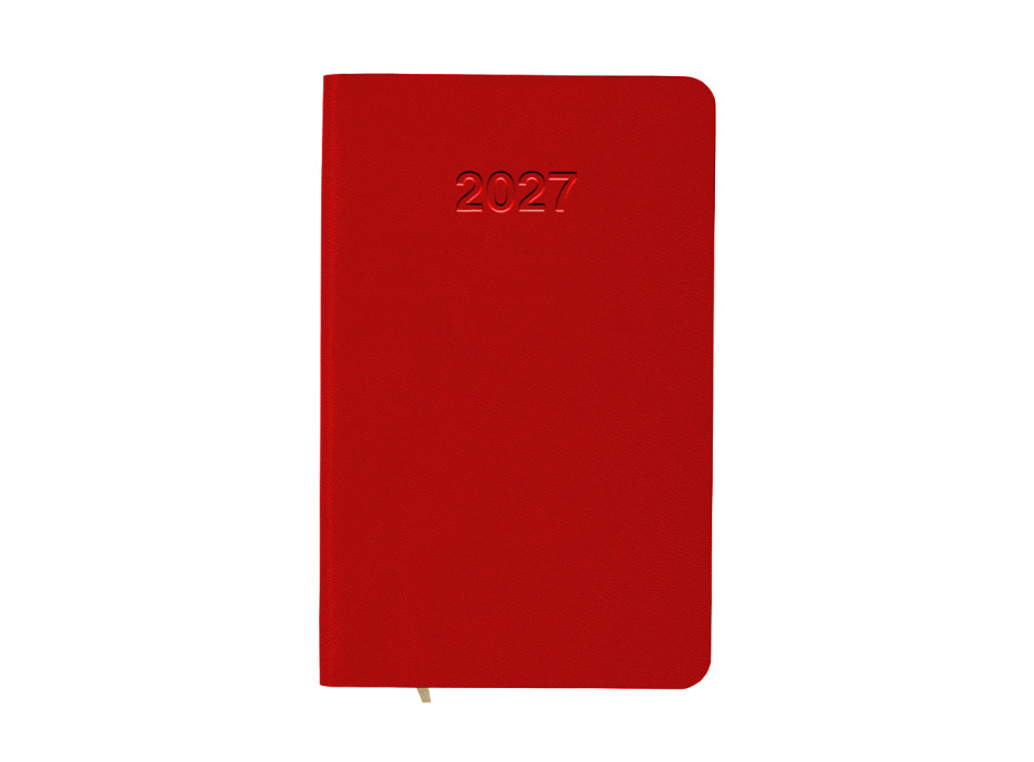 Agenda tascabile settimanale 2027 con copertina flessibile in PU termovirante Gheddi