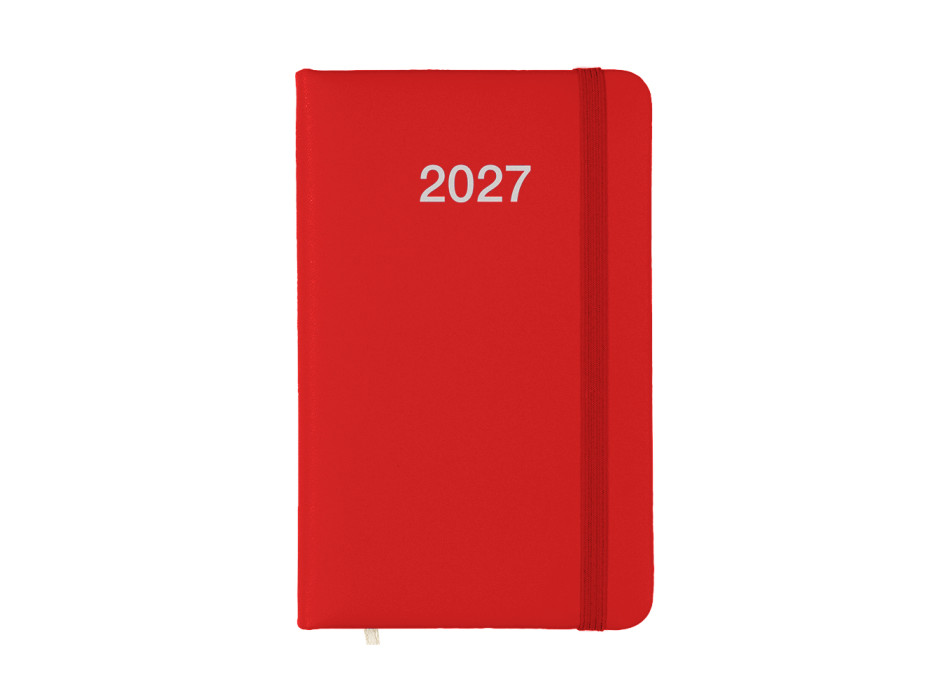Agenda tascabile settimanale 2027 con copertina rigida in PU Gheddi