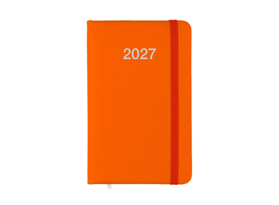 Agenda tascabile settimanale 2027 con copertina rigida in PU Gheddi